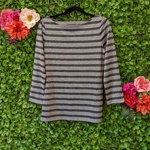 Banana Republic striped shimmer top
